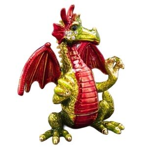 Dragon Trinket Handcrafted Nautical Keepsake Storage Box